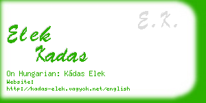 elek kadas business card